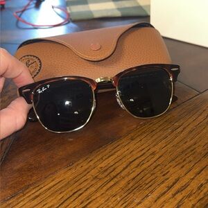 Ray-Ban Classic Black and Gold Sunglasses
